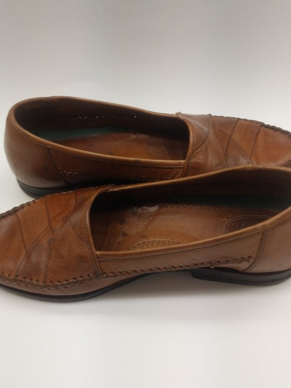 MENS PARAGON LEATHER LOAFERS SIZE 9 - Picture 4 of 13